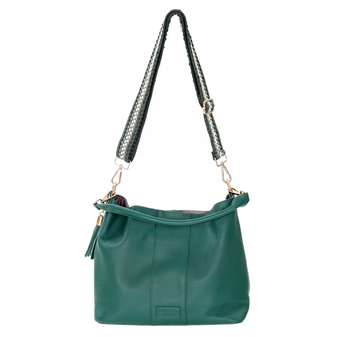 Pom Pom London Lambeth Plus Bag - Madeira Green – District23